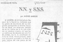 N.N. y S.N.S.