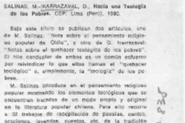 Hacia una teología de los pobres