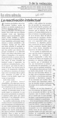 La reactivación intelectual