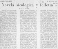 Novela sicológica y folletín