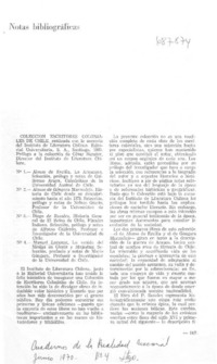 Colección de escritores coloniales de Chile