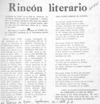 Rincón literario.