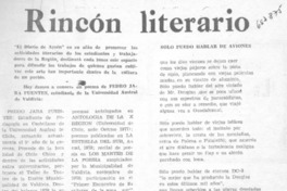 Rincón literario.