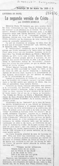 La segunda venida de Cristo