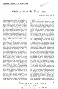 Vida y obra de Max Jara