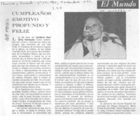 Cumpleaños emotivo profundo y feliz.