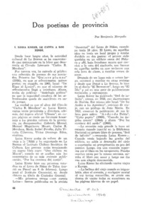 Dos poetisas de provincia