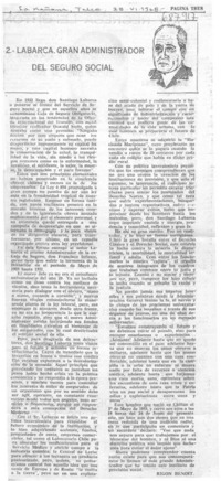 Labarca, gran administración del Seguro Social