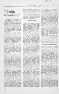 Chile invadido