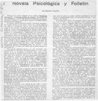 Novela psicológica y folletín