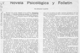 Novela psicológica y folletín