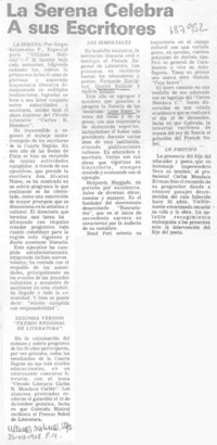 La Serena celebra a sus escritores.