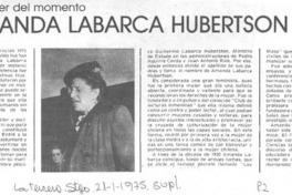 Amanda Labarca Hubertson.