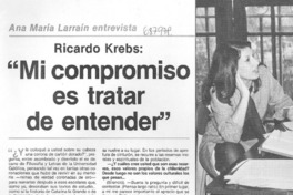 "Mi compromiso es tratar de entender" : [entrevista]