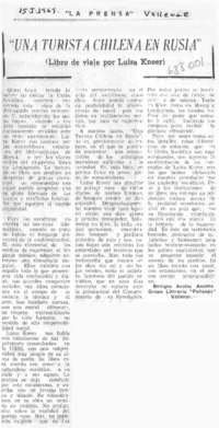 Una turista chilena en Rusia