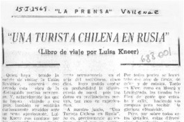 Una turista chilena en Rusia