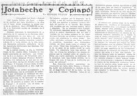 Jotabeche y Copiapó