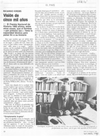 Visión de cinco mil años : [entrevista]