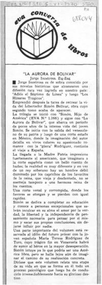 La Aurora de Bolivar.