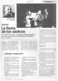La fiesta de los sádicos