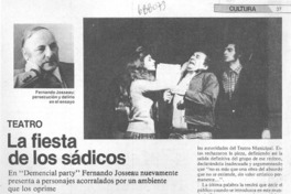La fiesta de los sádicos