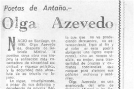 Olga Azevedo.