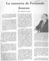 La maestría de Fernando Josseau