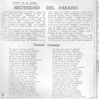 Necesidad del paraíso.