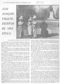 José Joaquín Vallejo, escritor de una época