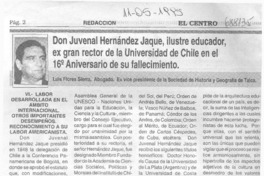 Don Juvenal Hernández Jaque, ilustre educador