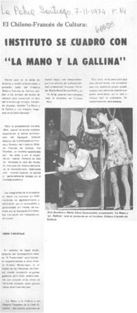 Instituto se cuadró con "La mano y la gallina".