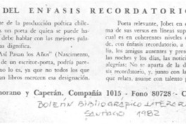 Del énfasis recordatorio.