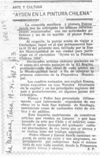 Aysén en la pintura chilena"