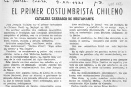 El primer costumbrista chileno