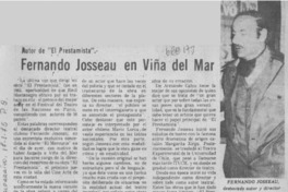 Fernando Josseau en Viña del Mar.