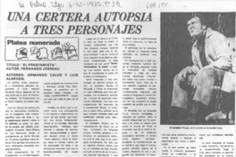 Una certera autopsia a tres personajes