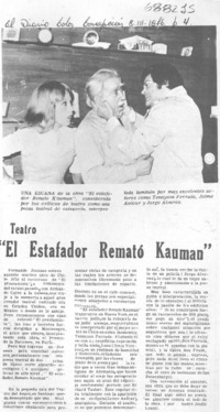 El estafador Remató Kauman".