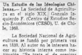 Un estudio de las ideologías chilenas