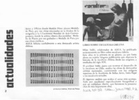 Libro sobre escultura chilena.