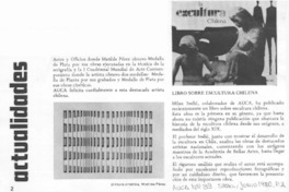 Libro sobre escultura chilena.