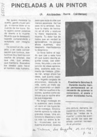 Pinceladas a un pintor.