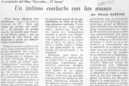 Un íntimo contacto con las masas