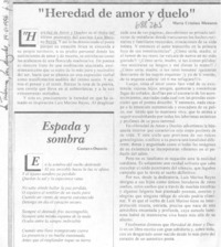 Heredad de amor y duelo