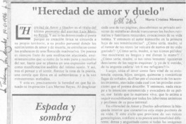 Heredad de amor y duelo