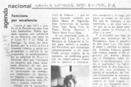 Feminista por excelencia.