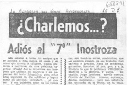 Adiós al "7°" Inostrosa