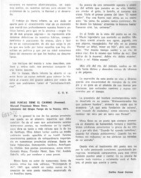 Dos puntas tiene el camino