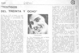 Testigos del treinta y ocho.