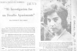 Mi investigación fue un desafío apasionante : [Entrevista]
