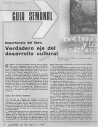 Verdadero eje del desarrollo cultural